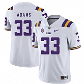 LSU Tigers 33 Jamal Adams White Nike College Football Jersey Dzhi,baseball caps,new era cap wholesale,wholesale hats